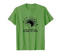 Please Don't Ask Me About My Thesis Grad Student Humor T-Shirt, Men, Grass, 3XL