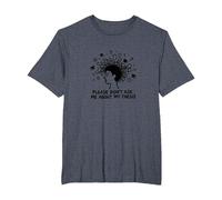Please Don't Ask Me About My Thesis Grad Student Humor T-Shirt, Men's Big and Tall, Heather Blue, 6X Tall