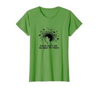 Please Don't Ask Me About My Thesis Grad Student Humor T-Shirt, Women, Grass, M