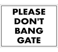 Please Don'T Bang Gate Warning Sign Metal Tin Sign Wall Metal Sign Garden Plaque For Outdoor Indoor 20X30cm