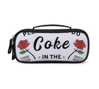 Please Don't Do Coke In The BathroomPremium PU Leather Handbag, DIY Custom Printed Tote Bag, Portable Top Handle Bag with Inner Compartment, Wear Resistant Easy Clean Multi-purpose Storage Pouch for D