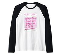 Please Don't Drunk Call Your Ex Bathroom Raglan Baseball Tee