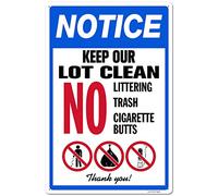 Please Don't Litter Help Keep Your Community Clean Sign, 12x16 Inch, Aluminum Sign