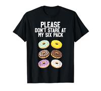 Please Don't Stare Donuts Abs Six Pack, Funny Workout Shirt
