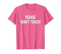 Please Don't Touch T-Shirt, Men, Pink Heather, Small