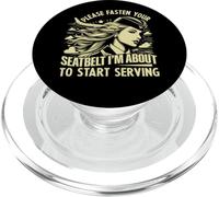 Please fasten your Seatbelt im about start Serving Attendant PopSockets PopGrip for MagSafe