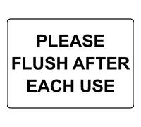Please Flush After Each Use Outdoor Courtyard Decoration Sign 8X12 Inch