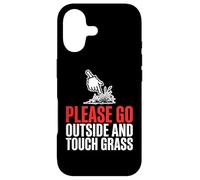 Please Go Outside And Touch Grass Internet Culture Gamer Case for iPhone 17