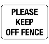 Please Keep Off Fence Sign Metal Tin Sign 8x12 Inches Caution Danger Safety Security Warning Notice Signs