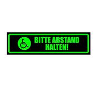 Please keep the distance. Motif 2 Note Sticker Laminated Weatherproof