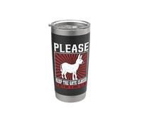Please Keep The Gate Closed Mini Donkey Farm Animals Donkey Stainless Steel Insulated Tumbler
