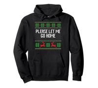 Please let me go home tacky Christma sweater introvert Pullover Hoodie