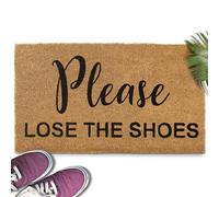 Please Lose The Shoes Funny Welcome Mat Coir 30x17 in, Remove Shoes Off Doormat Outdoor