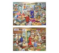 The House of Puzzles Please May I Have Jigsaw Set - 2 x BIG 500 Piece Jigsaws For Adults, Multi Puzzle Pack, Artist Illustrated, Deluxe Puzzle Gifts, Sustainably Made