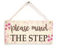 Please Mind the Step Sign, Pink Blossom Safety Notice