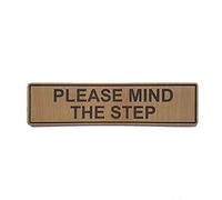 Please Mind The Step Wooden Self-Stick Door Sign