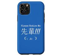 Please Notice Me - Japanese Senpai Design Tee Case for iPhone 11 Pro