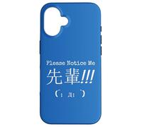 Please Notice Me - Japanese Senpai Design Tee Case for iPhone 16
