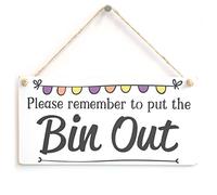 Please Put the Bin Out Sign, Household Reminder