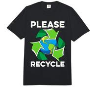 Please Recycle Loves Recycling Trash Garbage Day Recycling Comfort Colors Adult Heavyweight T-Shirt