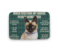 Please Remember Cat Love You Are The Guest Floor Mats Non Slip Doormat Machine Washable Bath Mats For Front Door Kitchen Outdoor 40 X 60Cm