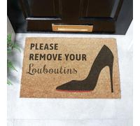 Please Remove Your Louboutins Doormat (60 x 40cm) Artsy Mats Brown 40cm x 60cm