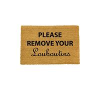Please Remove Your Louboutins Doormat Artsy Mats Black 40cm x 60cm