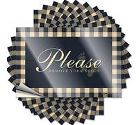 Please Remove Your Shoes Aesthetic Cats - Saying Case Waterproof Decal(12X18CM)