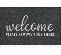 Please Remove Your Shoes Doormat Non Slip Welcome Outdoor Mats for Hom