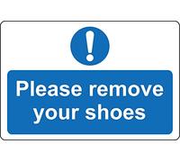 Please remove your shoes sign - Self adhesive sticker (200mm x 150mm)