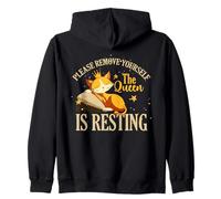 Please remove yourself the queen is resting Zip Hoodie