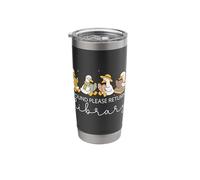 Please Return Books to The Library Silly Goose Book Reading Stainless Steel Insulated Tumbler