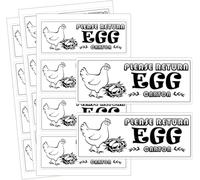 Please Return Egg Carton Tag Stickers 1x2.5 Inch Farm Fresh Chicken Egg Carton Labels 480 Pcs Eggs Carton Labels Egg Stickers Egg Packaging Stickers for Box Container Carton Farm Supplies