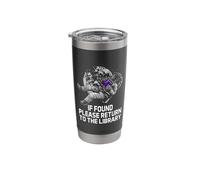 Please Return to the Library Librarian Bookworm Book Lover Stainless Steel Insulated Tumbler