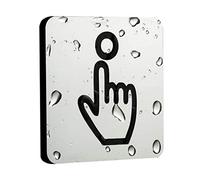 Please Ring Bell Sign Self Adhesive Acrylic Door Sign House Garden Wall Plaque Doorbell Notice with please ring bell sign