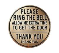 Please Ring The Bell Tin Sign Vintage Style Home Bar Garden Wall Plaque Decor Metal Poster 8x8 Inch