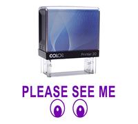 Please See ME Self Inking Rubber Stamp Custom Colop Office Stationary P20 Mini Stamper