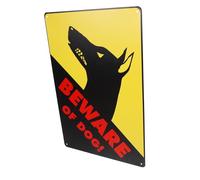 Please Shut the Gate Dog Beware Sign Vintage Iron Outdoor Yard Garden Caution Board