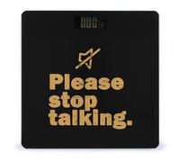Please Stop Talking Digital Bathroom Weighing Scales for Body Weight LCD Display