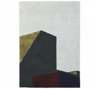 Please wait to be seated - ARQUI 2 Rug 170x240 cm, Cedar Green/Purple - Grey