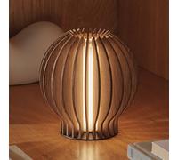 Please Wait to be Seated Radiant Portable Lamp H15 Smoked Oak