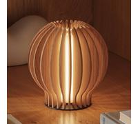 PLEASE WAIT to be SEATED Battery lamp RADIANT Light wood 14 cm
