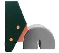 Please wait to be seated - Keystone Lounger Green / Grey / Pink - Grey