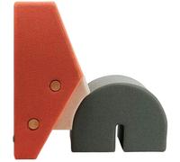 Please wait to be seated - Keystone Lounger Peach / Off-white / Grey - Grey