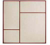 Please wait to be seated - Nouveau Pin Notice Board Medium, Basque Red - Basque Red