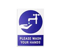 Please Wash Your Hands Magnetic Sign to Ensure Staff and Customers are Safe and Aware of Hygiene Measures to Prevent the Spread of Germs