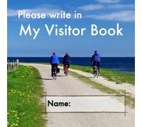 Please write in My Visitor Book: Coastal cover | Square | Guest record and memory-jogging log for seniors in nursing homes, eldercare situations, or for anyone who struggles to remember visit details!