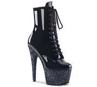 Pleaser ADORE-1020LG Blk Pat/Blk Multi Glitter UK 8 (EU 41)