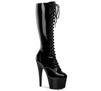 Pleaser ADORE-2023 Blk Str Pat/Blk UK 3 (EU 36)