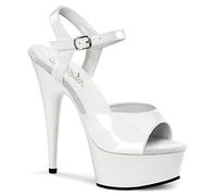 Pleaser DELIGHT-609 Wht Pat/Wht UK 8 (EU 41)